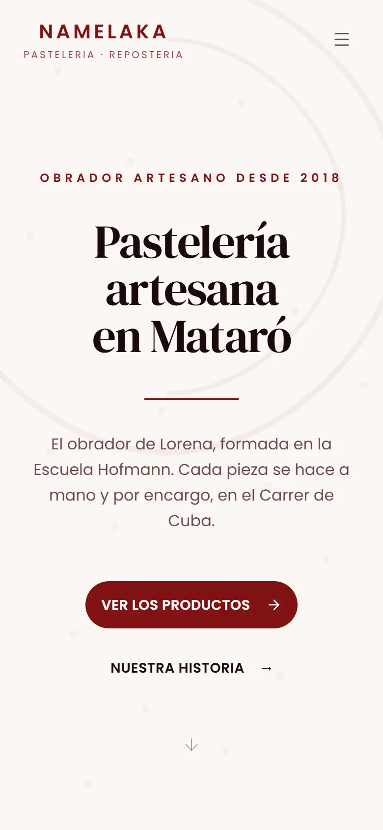 Namelaka vista en un móvil